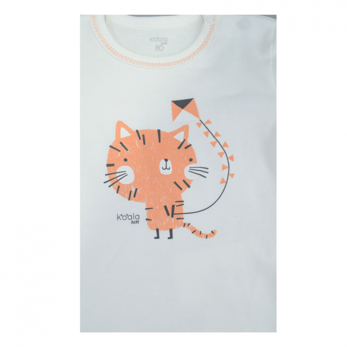 Body cu maneca lunga pentru copii Koala Tasmania 08-632_74 cm, Crem [3]