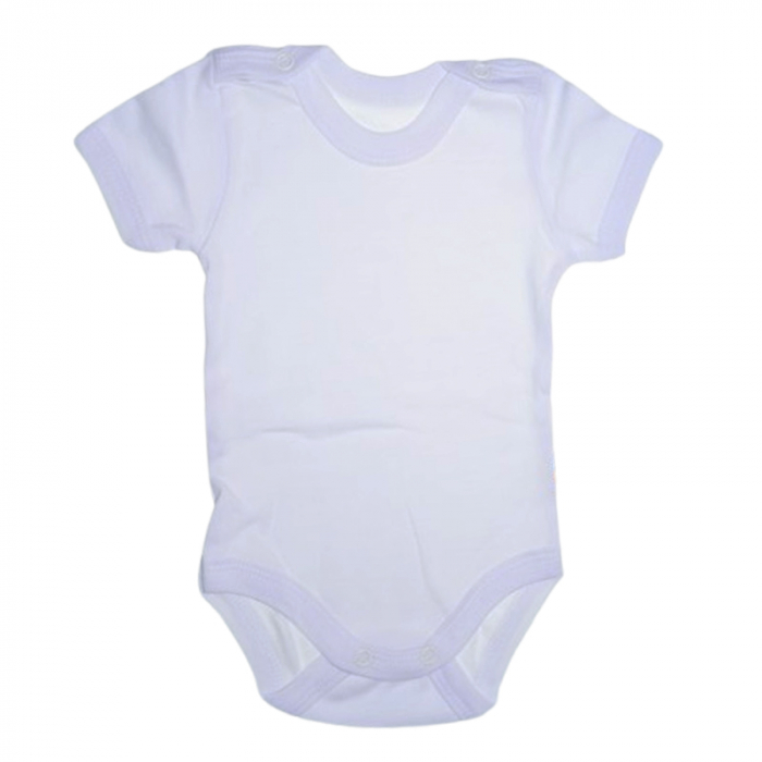 Body cu maneca scurta, pentru copii, Mini Junior 2108A, Alb [1]