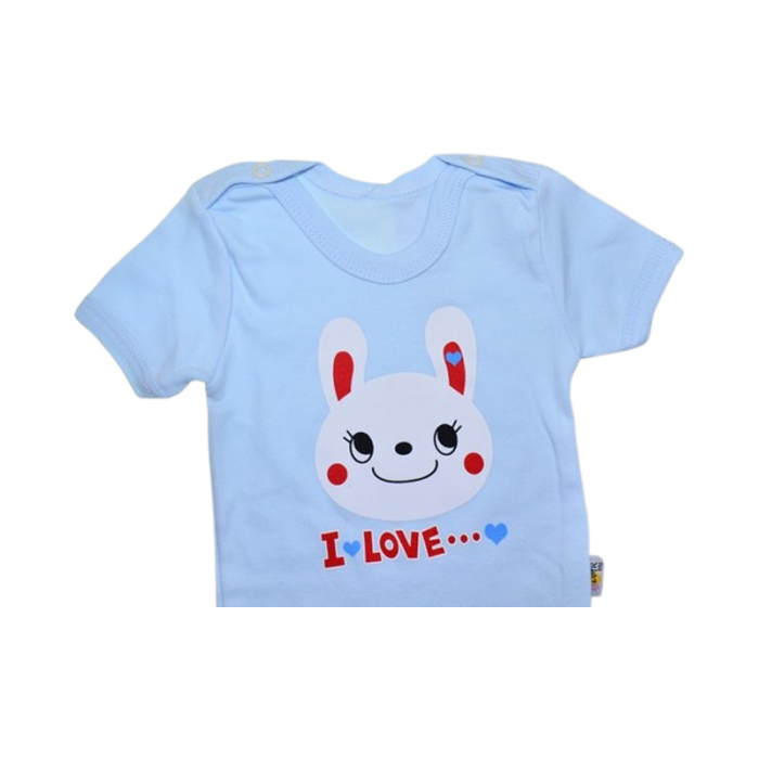 Body cu maneca scurta, pentru copii, Mini Junior 2119ILA, Albastru [2]