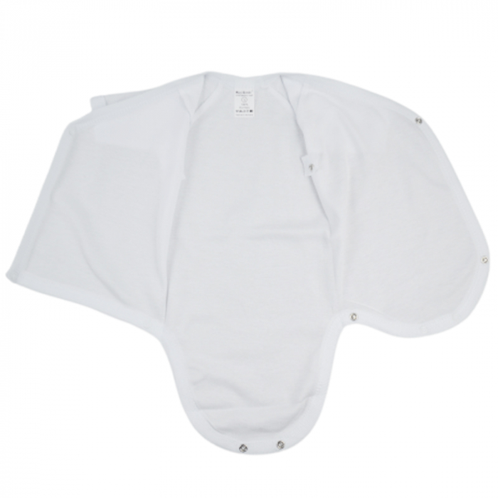 Body cu maneca scurta pentru fete Mini Bimbi BB4-48, Alb [3]