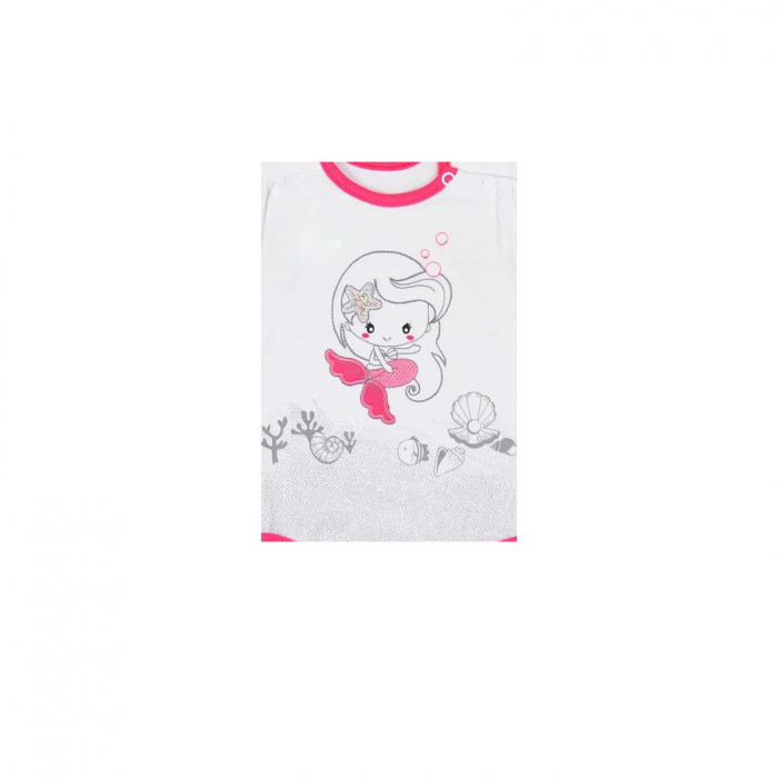 Body cu maneca scurta pentru fete Koala 06-2663_74 cm, Alb [2]