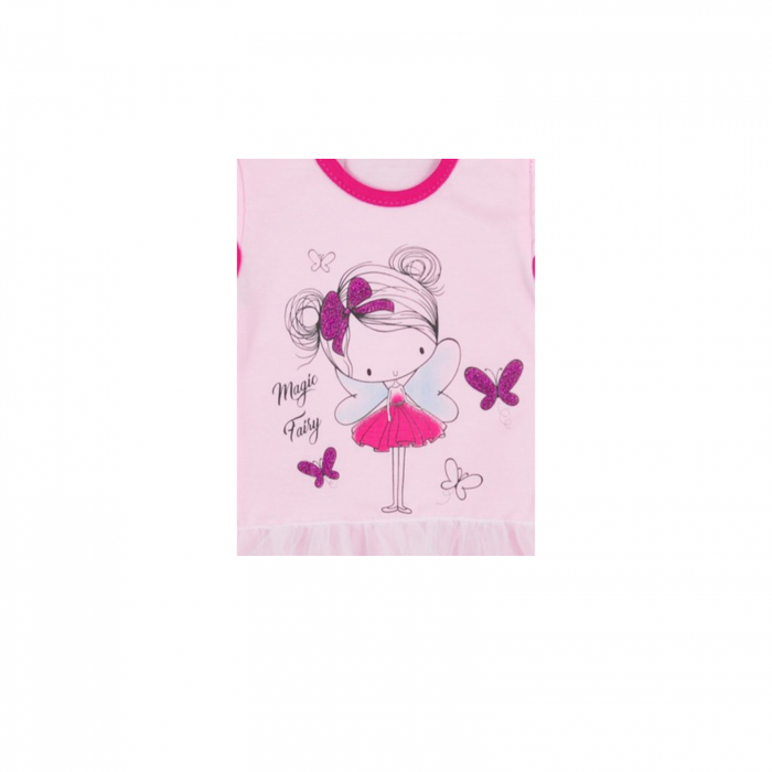 Body cu maneca scurta pentru fete Koala Magiczna Wrozka 06-2862_86 cm, Roz [2]