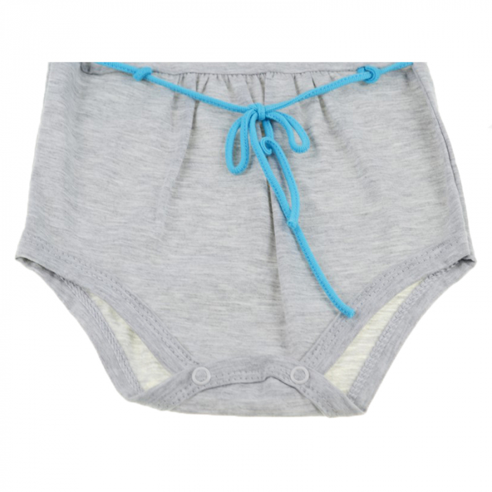 Body cu maneca scurta pentru fete Koala 2490-86-cm, Gri [2]