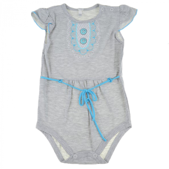 Body cu maneca scurta pentru fete Koala 2490-86-cm, Gri [1]
