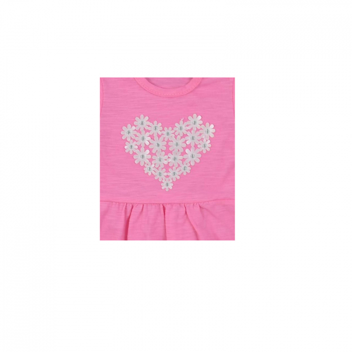 Body cu maneca scurta pentru fete Koala Marcelinka 08-574F_62 cm, Fucsia [2]