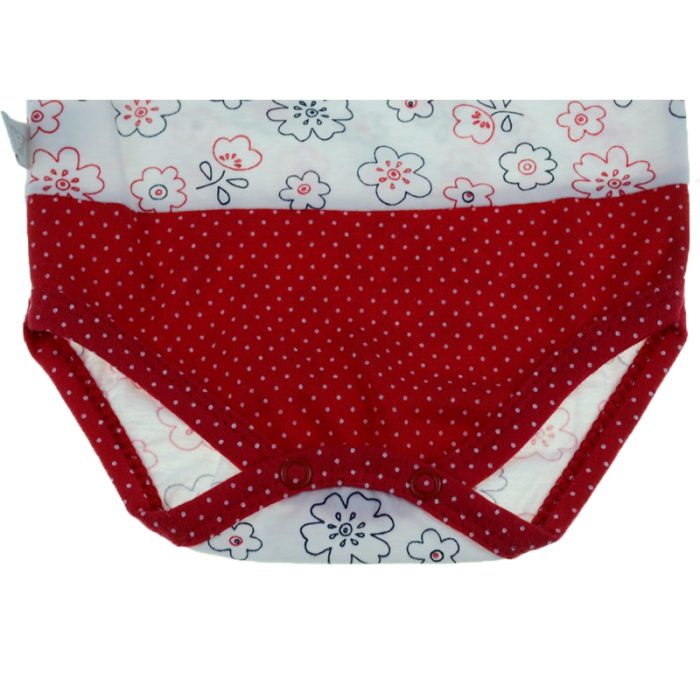 Body cu maneca scurta pentru fete Koala Olunia 03-585-74-cm, Rosu [3]