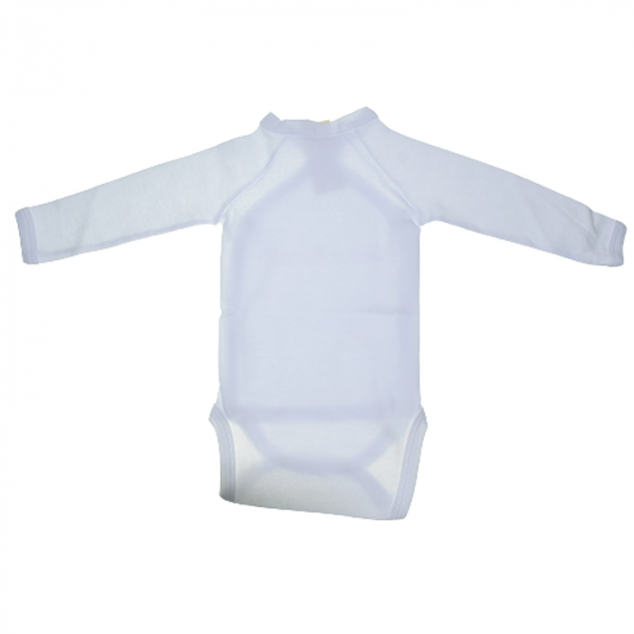 Body cu maneca lunga pentru fete Mini Bimbi BE0206, Alb [2]