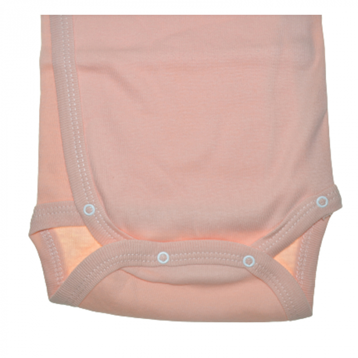 Body cu maneca scurta pentru fete Mini Bimbi BE0212, Coral [2]