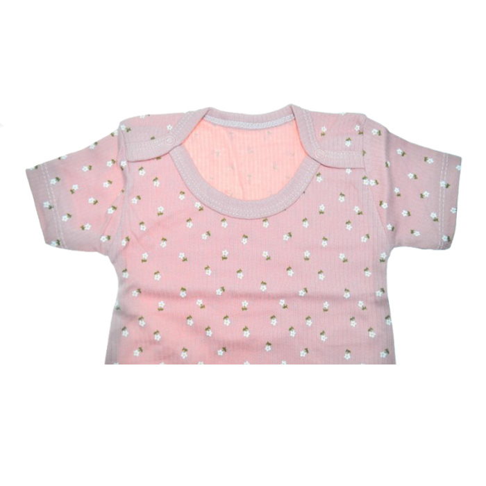 Body cu maneca scurta pentru fete Mini Junior 2605TK-1, Roz [3]