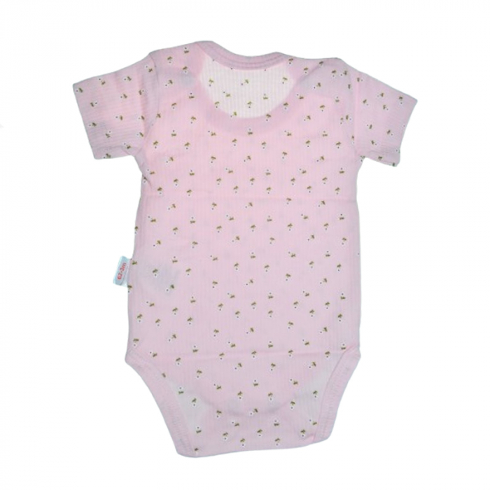 Body cu maneca scurta pentru fete Mini Junior 2605TK, Roz [2]
