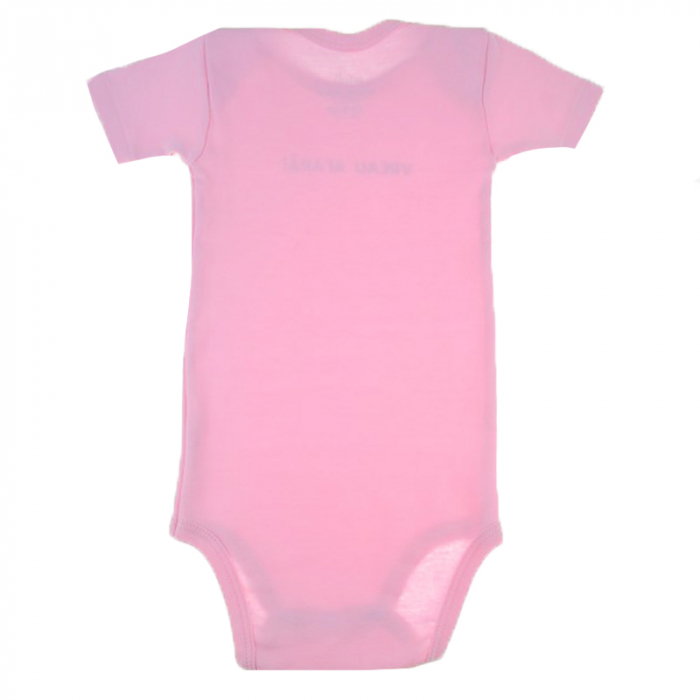 Body cu maneca scurta pentru fete Pifou Model 6 MS6RZ-89-92-cm, Roz [3]