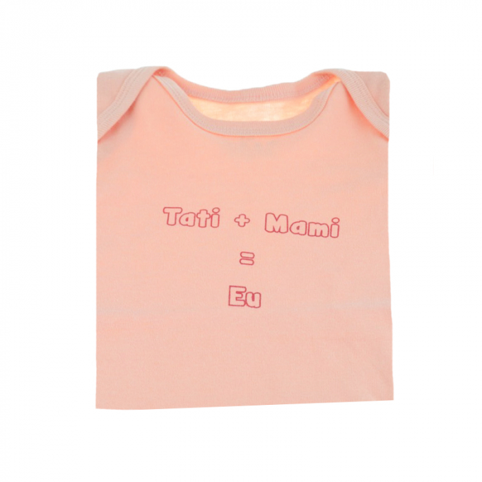 Body cu maneca lunga pentru fete Mini Bimbi BMB-01CO-86-cm, Coral [2]