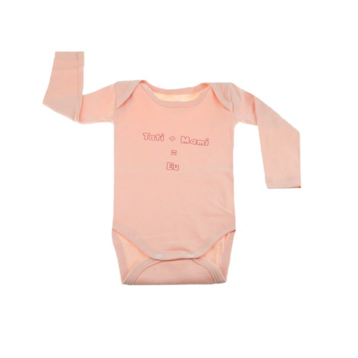 Body cu maneca lunga pentru fete Mini Bimbi BMB-01CO-86-cm, Coral [1]