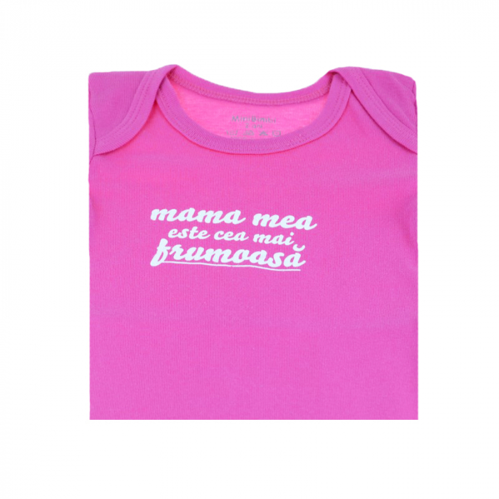 Body cu maneca lunga pentru fete Mini Bimbi BMB-04F-92-cm, Fucsia [2]