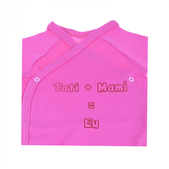 Body cu maneca lunga pentru fete Mini Bimbi BMB-10F, Fucsia [2]