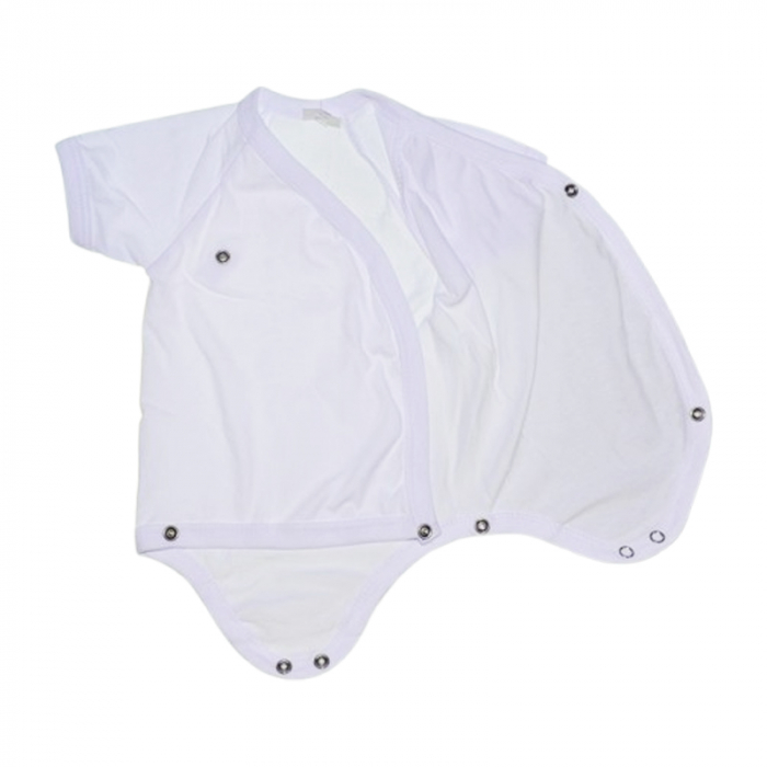 Body cu maneca scurta pentru copii Mini Junior BDY1, Alb [2]