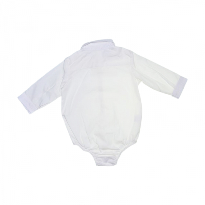 Body tip camasa cu maneca lunga pentru baieti, Mini Junior MJ-0303-2, Alb [2]