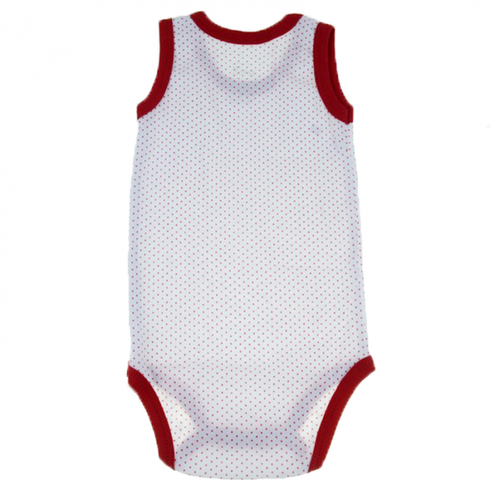 Body tip maiou pentru copii Pifou Model Model 5F2-70-76-cm, Alb [3]