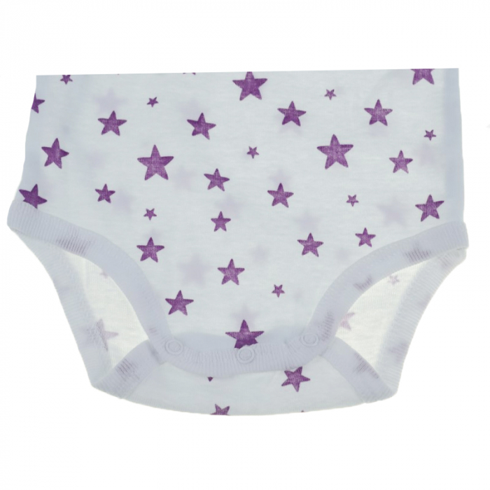 Body tip maiou pentru fete Pifou Model 5 BM5P1-86-cm, Alb [2]