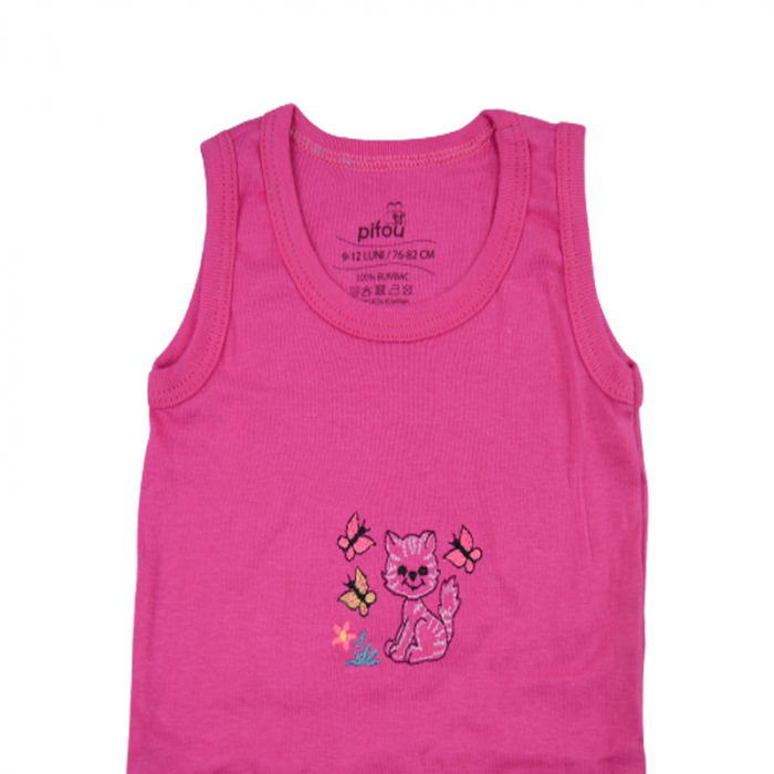 Body tip maiou pentru fete Pifou BPP-7, Fucsia [3]