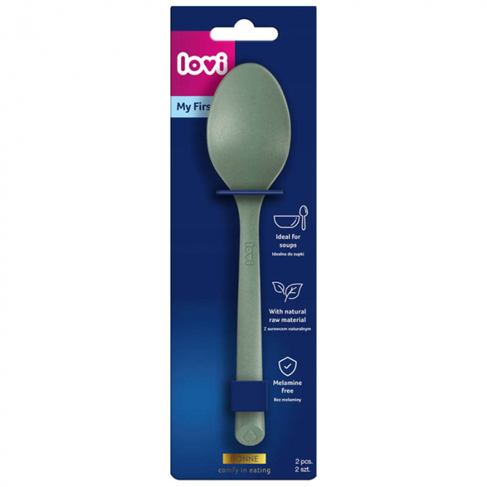 Set 2 lingurite pentru supa 6 luni + Lovi My First 35/583V, Verde [3]