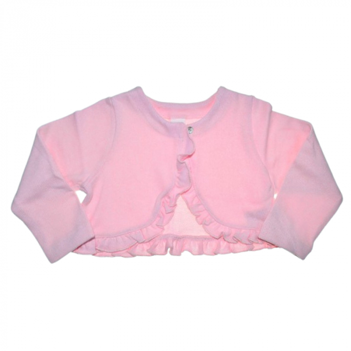 Bolero cu maneca lunga pentru fete, Mini Junior BLR0188, Roz [1]
