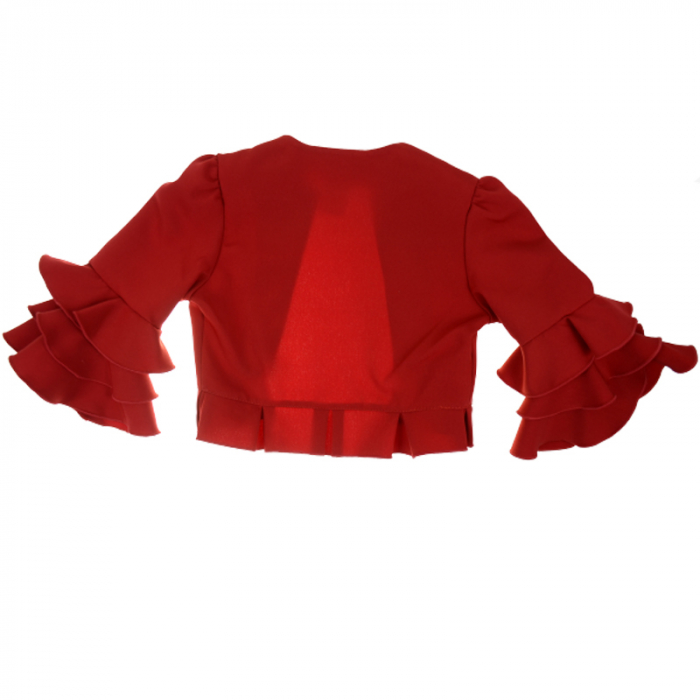 Bolero cu maneca lunga pentru fete Tylkomet TKM-4, Rosu [2]