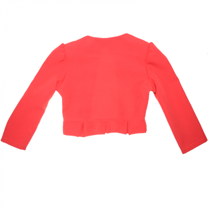 Bolero cu maneca lunga pentru fete Tylkomet TKM-5, Rosu [2]