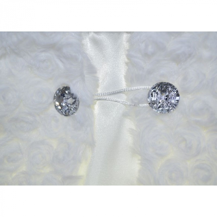 Bolero din blanita pentru fete Mini Junior BLRO2-C-98-cm, Crem [3]