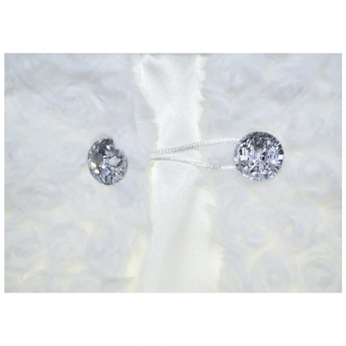 Bolero din blanita pentru fete Mini Junior BLRO2-A, Alb [3]