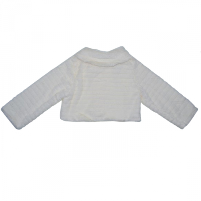 Bolero elegant din blanita pentru fete Mini Junior BLO-MJ2, Crem [2]