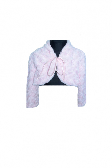 Bolero elegant din blanita pentru fete Sarum SR01-110-cm, Roz [4]