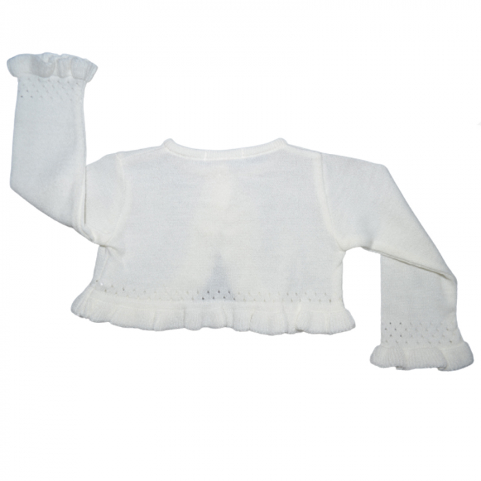 Bolero elegant pentru fete Baby Club Christopher 4785C-80-cm, Crem [2]