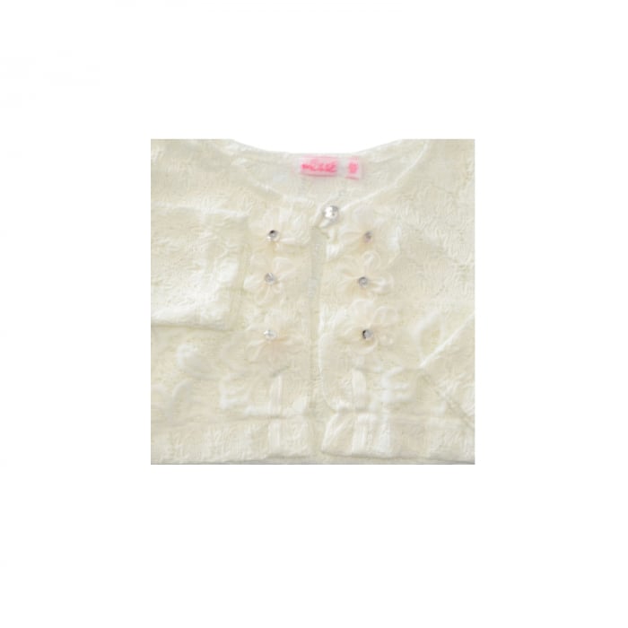 Bolero elegant pentru fete Misse 3409-80-cm, Crem [2]