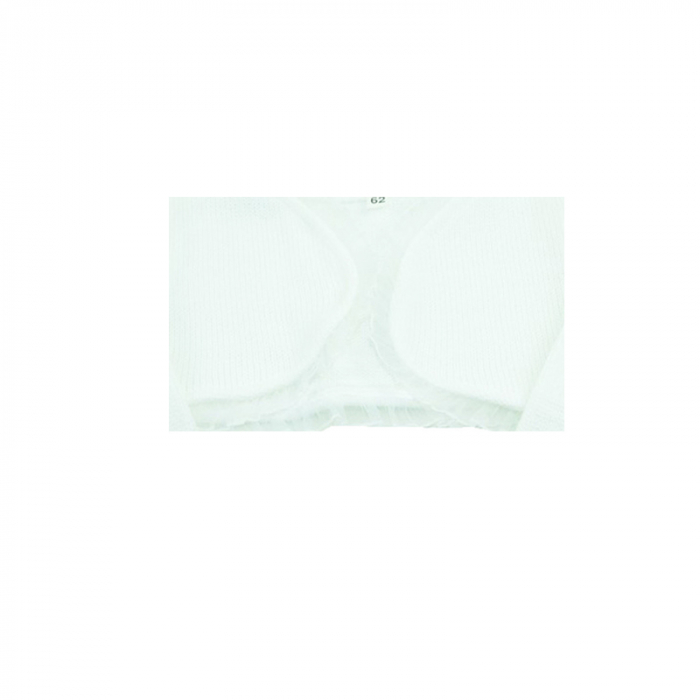 Bolero elegant pentru fete Mini Junior BLR55A-86-cm, Alb [2]