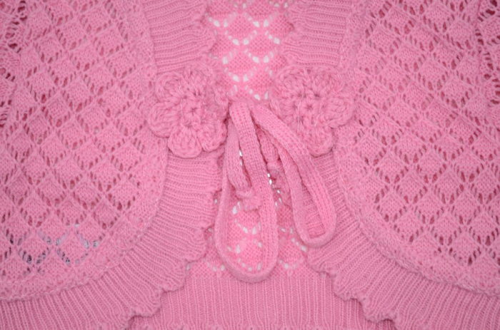 Bolero maneca lunga pentru fete Mini Junior BTE74-98-cm, Roz [2]