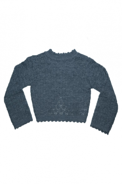Bolero maneca lunga pentru fete Mini Junior BTE75-110-cm, Gri [3]