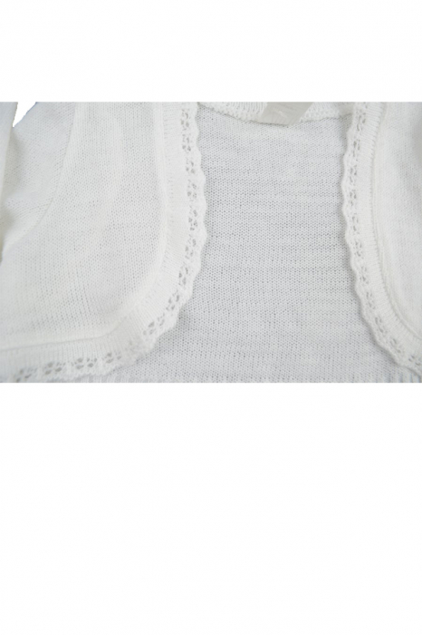 Bolero maneca lunga pentru fete SZAFA BFN-A7-68-cm, Alb [2]