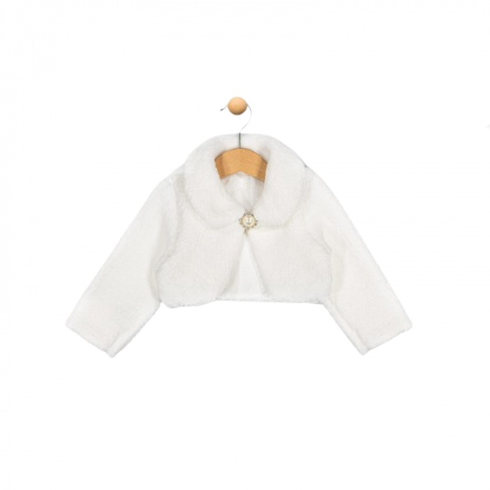 Bolero pentru fete Mini Junior BLO-MJ7, Alb [4]