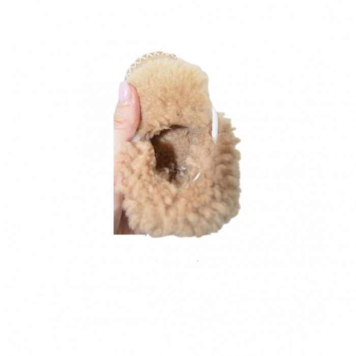 Botosei din piele, imblaniti pentru bebelusi, Mini Junior, BTSBBMJ-5, Bej [3]