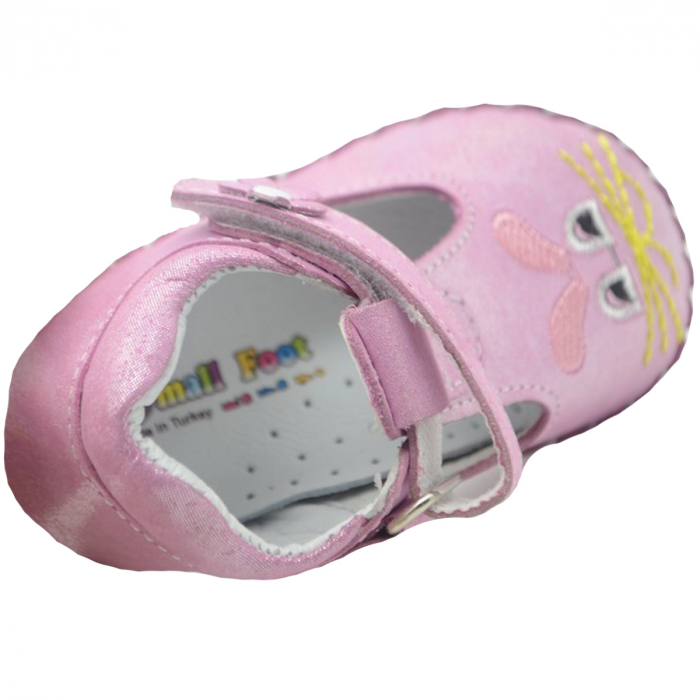 Pantofi din piele pentru fete Small Foot SMFT7F-18, Roz [3]