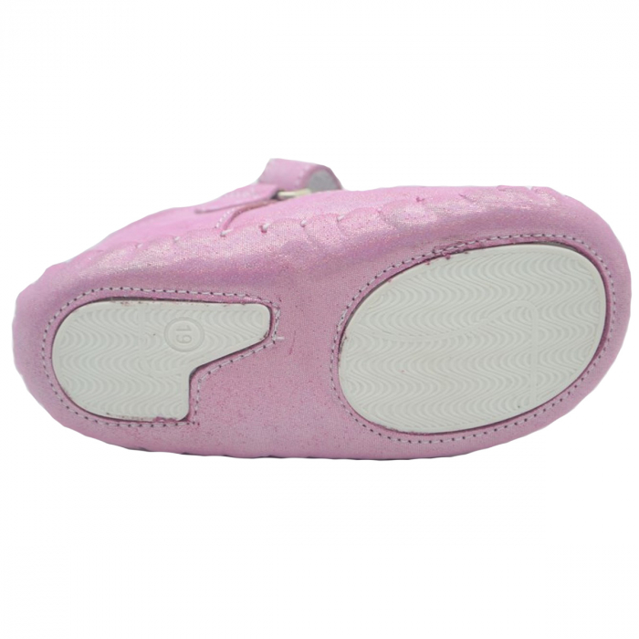 Pantofi din piele pentru fete Small Foot SMFT8F-21, Roz [2]