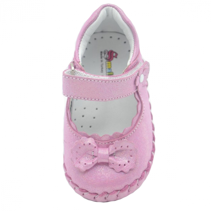 Pantofi din piele pentru fete Small Foot SMFT8F-21, Roz [3]