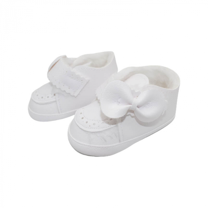 Botosei eleganti imblaniti pentru fete Christopher Baby Club KOD-3429-A, Alb [2]