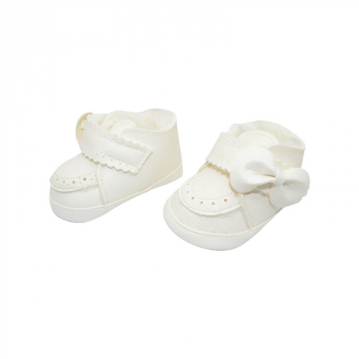 Botosei eleganti imblaniti pentru fete Christopher Baby Club KOD-3429, Crem [6]