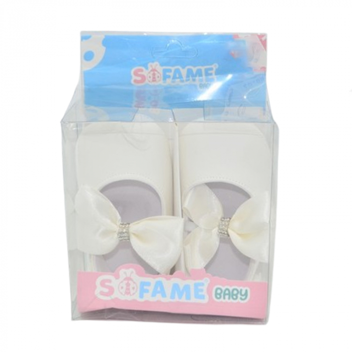 Botosei eleganti pentru fete Mini Junior 1008-C1, Crem [2]
