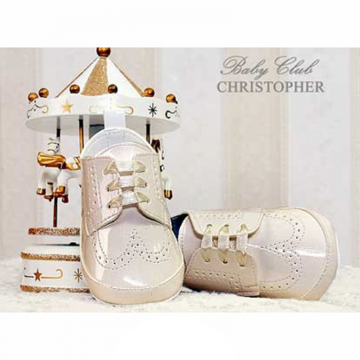 Botosei pentru baieti Christopher Baby Club 4143-B-10-0-3-luni, Bej [4]