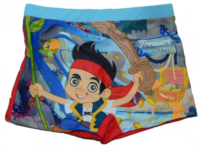 Boxeri de baie pentru baietei Piratul Jack-Sun City EN1819R-128, Rosu [2]
