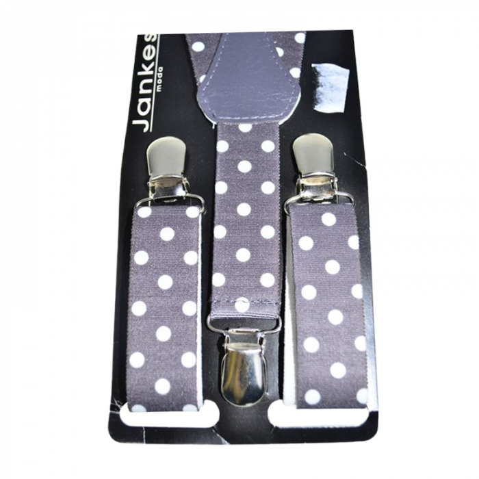 Bretele reglabile pentru baieti, Mini Junior BRTMJ2603-1, Gri [3]
