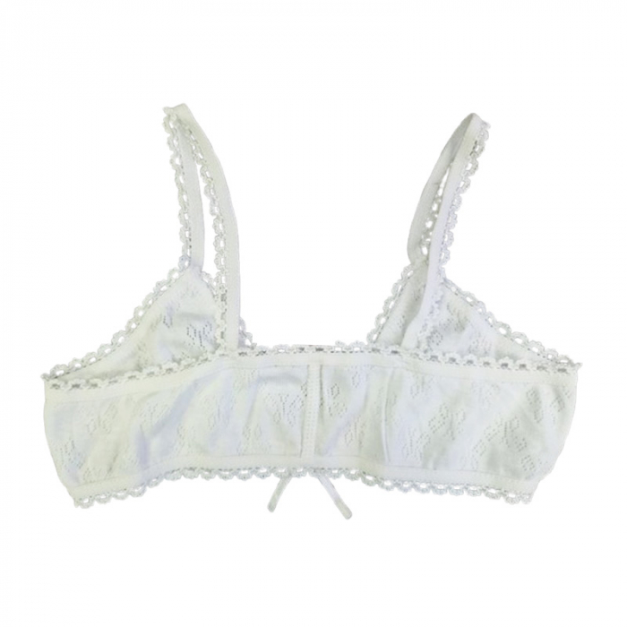 Bustiera din bumbac, pentru fete, Sevim 3559BF, Alb [2]